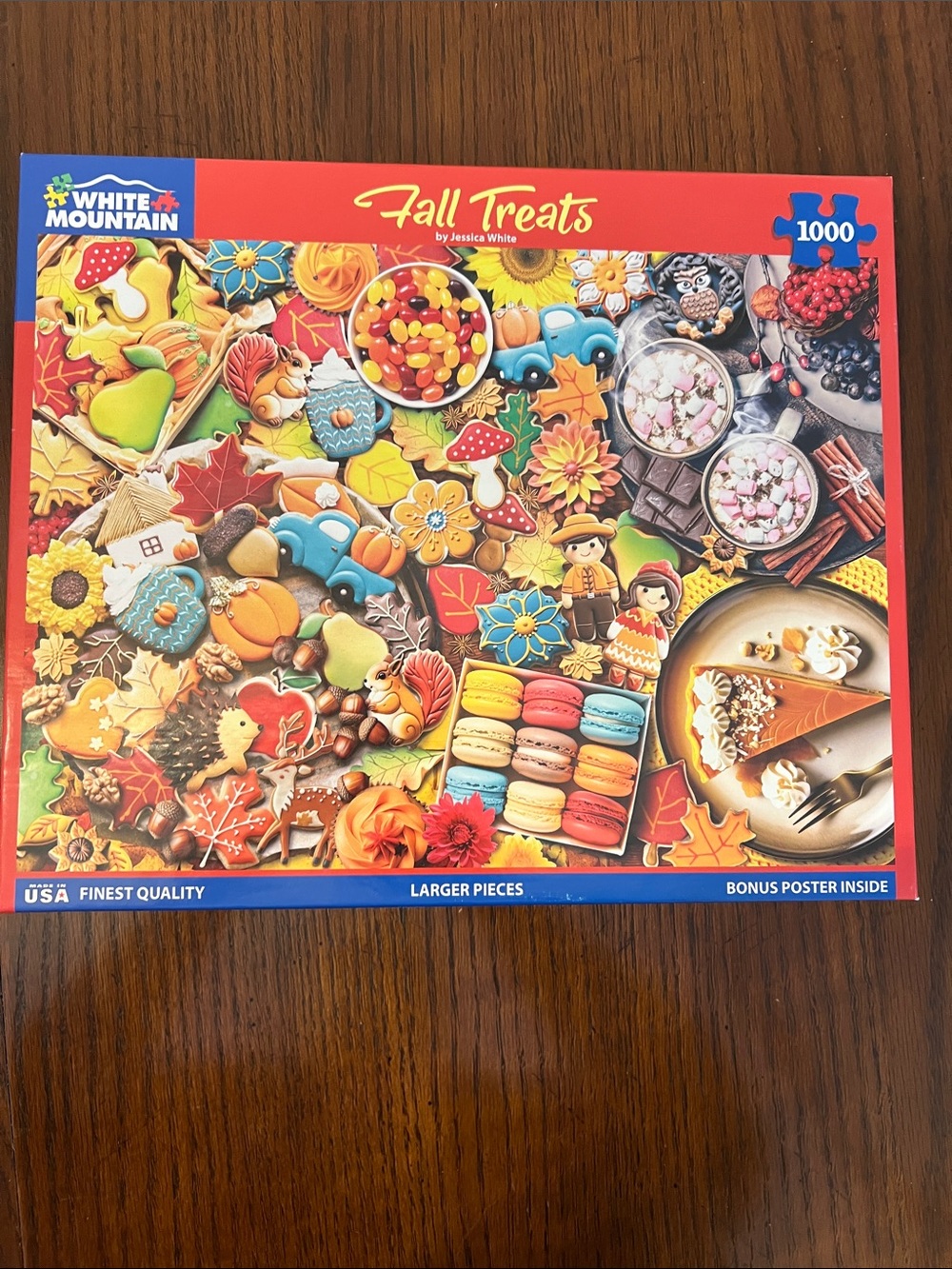 White Mountain Fall Treats 1000 Pc Puzzle